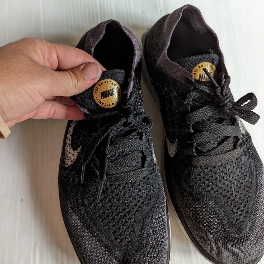 NIKE Free RN Flyknit 2018 Black Running Shoes Sneakers